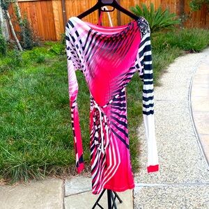 Super Sexy Marciano pink bodycon dress in size 44